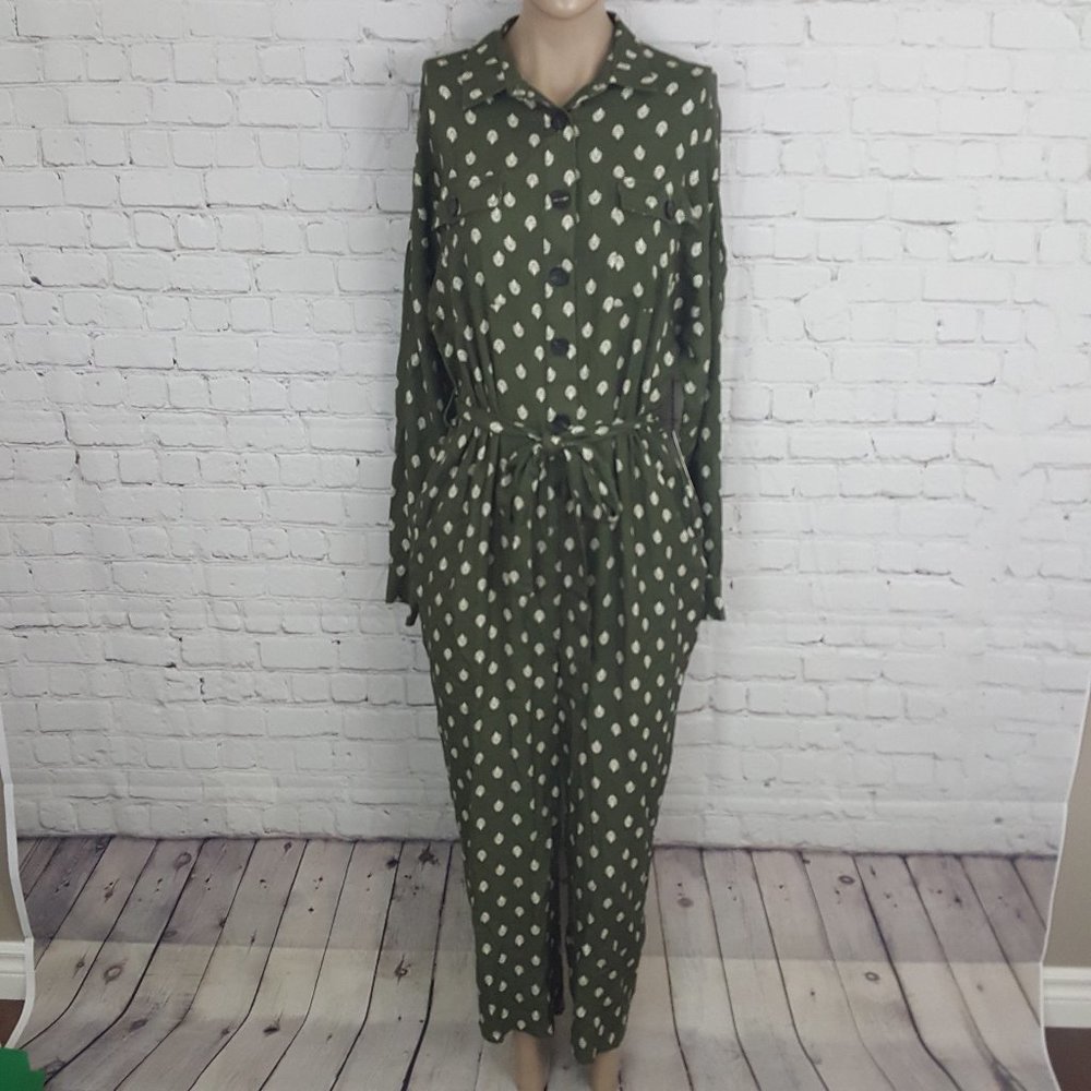 Lost + Wander Eucalyptus Jumpsuit Olive Green 4